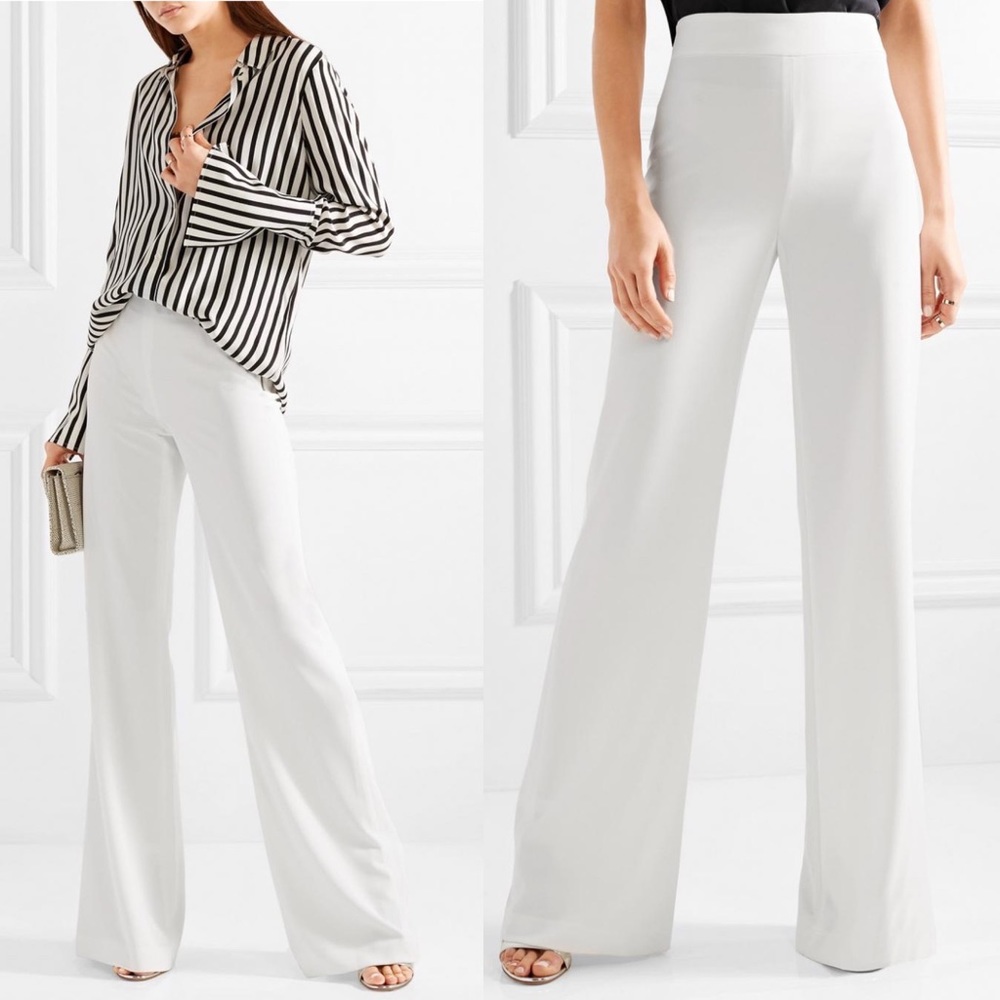 Alice and Olivia Pants High Rise Wide Leg Flare NWT
